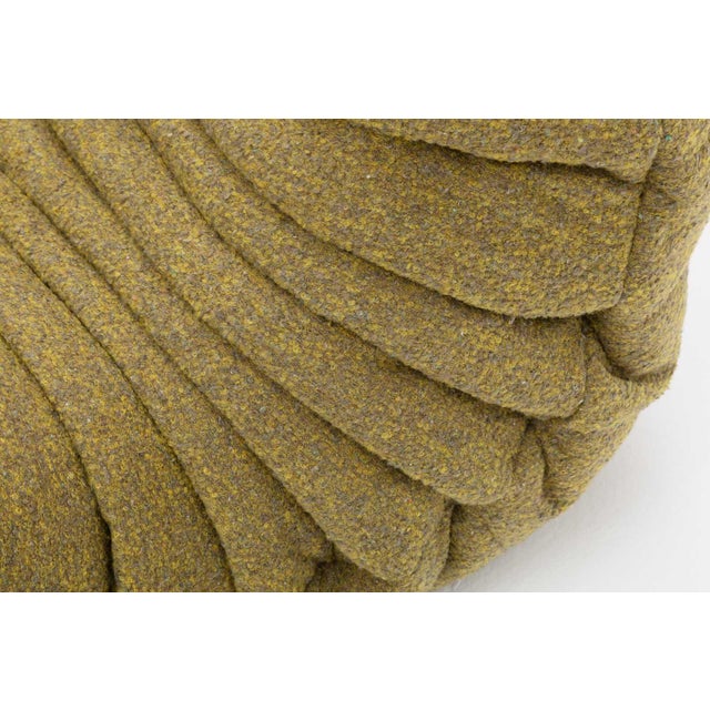 Togo Three-Seater Sofa in Olive Bouclet by Michel Ducaroy for Ligne Roset For Sale - Image 6 of 17
