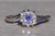 The Laidlaw: Laies 14K White Gold Ring set with Tanzanite and Diamonds For Sale - Image 10 of 11