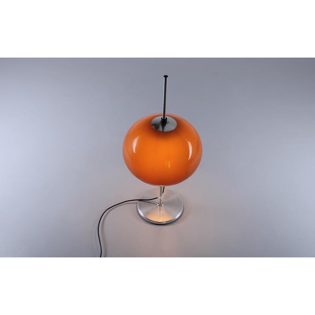 Amber Adjustable Mushroom Table Lamp from Guzzini, 1970s For Sale - Image 3 of 17
