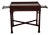 Vintage Pennsylvania House Dark Mahogany Chinese Chippendale Tea Table For Sale