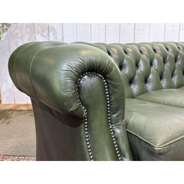 Chesterfield Leather 3-Seater Sofa, 1970s For Sale - Image 16 of 18