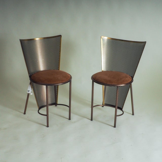 Vintage Sevilla Expo 92 Chairs by Frans Van Praet for Belgochrom, 1992, Set of 2 For Sale - Image 13 of 15