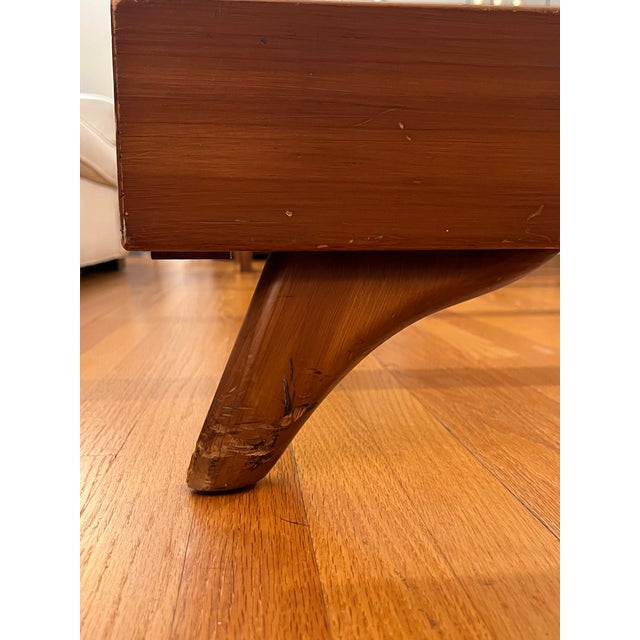 Brown Vintage Franklin Shockey "Sculptured Pine" Full Bed Frame For Sale - Image 8 of 9