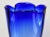 Beautiful blue glass Orrefors Sweden vase, signed on bottom. Measurements: Height: 8" Width: 6.25" Depth: 6.25" Overall...