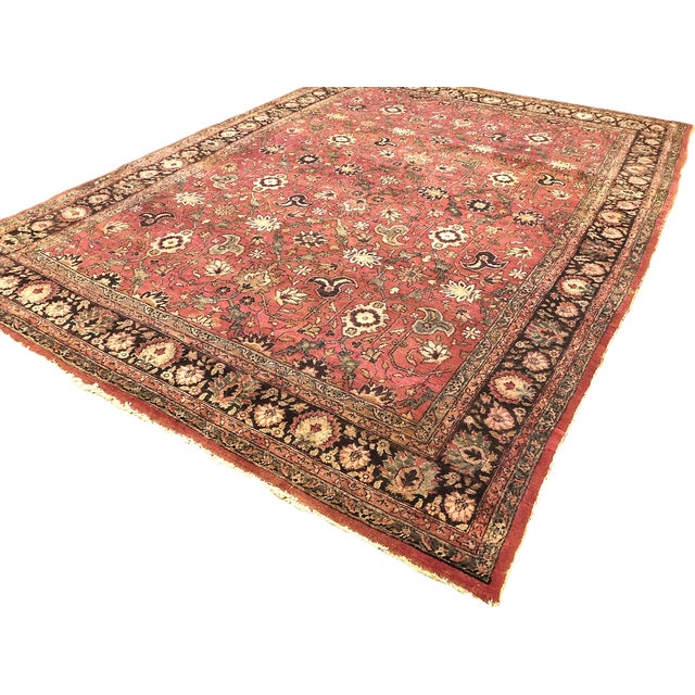 Hand-Knotted Antique Persian Rug. For Sale - Image 11 of 18