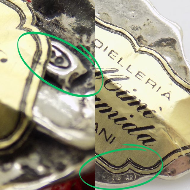 Vintage Italian Handmade Genuine Silver Christmas Mini Candle Holder Miniature For Sale - Image 6 of 8