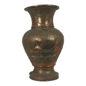 Large Antique Late 19th Century Copper Vase