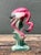 Bright Pink Vintage MCM Glazed Ceramic Flamingo For Sale - Image 8 of 12