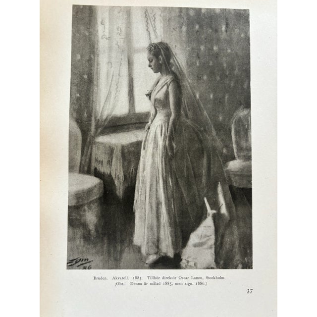 Paper Bride by Anders Zorn. Original Published Lithograph 1928. Sweden For Sale - Image 7 of 12