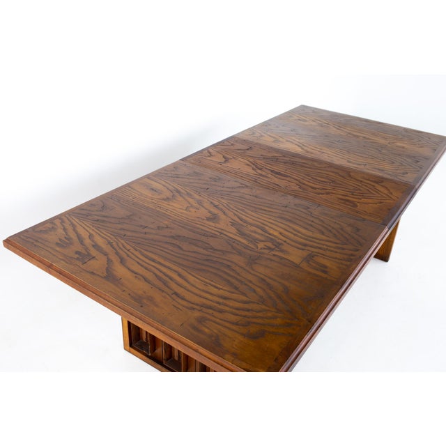 Dillingham Mid Century Pecky Cypress Dining Table Chairish