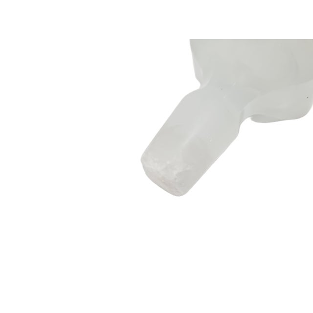 Biedermeier White Glass Carafe, Austria, 1890s For Sale - Image 5 of 17