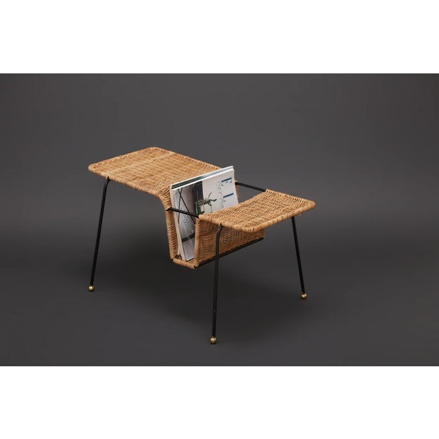 Mid-Century Modern Ledger Magazine Table For Sale - Image 3 of 6