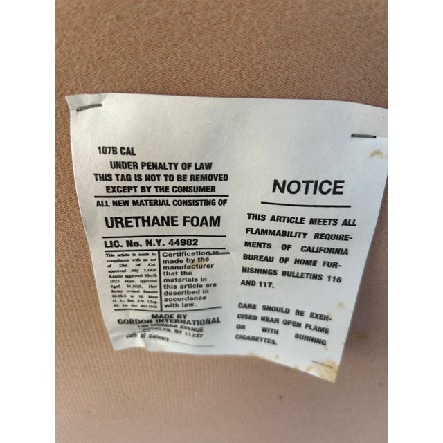 Textile Infinity Bench by Gordon For Sale - Image 7 of 7