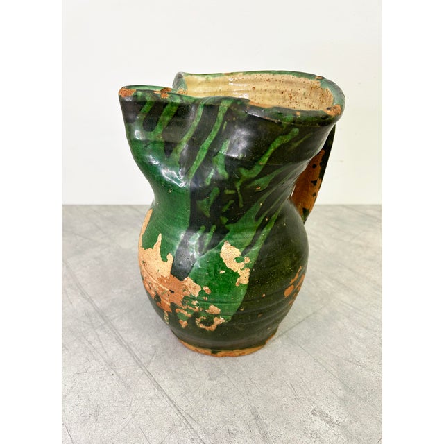 Antique Green Glaze Jug For Sale - Image 10 of 12