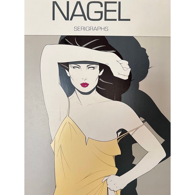 Patrick Nagel 1980 Patrick Nagel Framed Serigraph Yellow Dress by Mirage Editions For Sale - Image 4 of 12