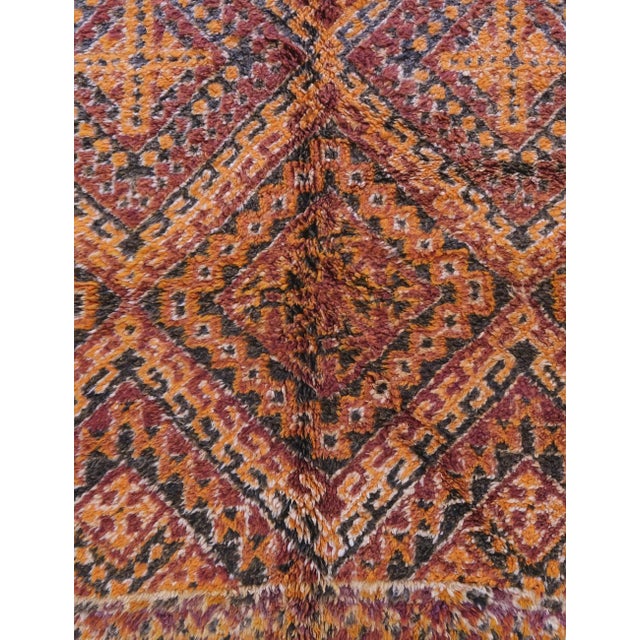 1980s Beni Mguild Rug - 12.3 X 7.1 Ft For Sale - Image 9 of 10
