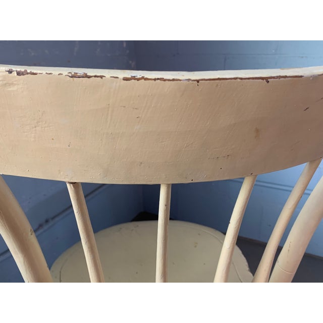 Wood Antique 19th-Century American Primitive Spindle-Back Side Chair For Sale - Image 7 of 9
