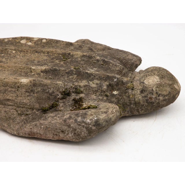Vintage Reconstituted Stone Turtle Garden Ornament, England Mid 20th Century For Sale In New York - Image 6 of 8