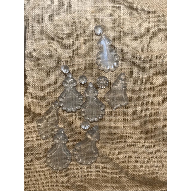 Mid 19th Century Mid 19th Century Maria Theresa Style Wall Sconce Gilt Brass and Crystal Light 5 Light for Repair For Sale - Image 5 of 5