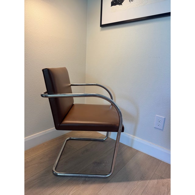Metal Vintage Knoll International Mies Van Der Rohe Dining Chairs — Set of 6 For Sale - Image 7 of 15