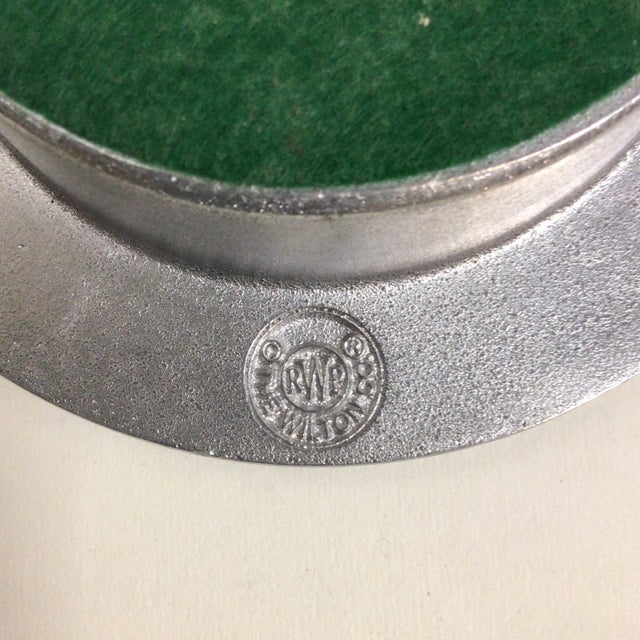 Metal Wine Bottle Coasters RWP Christian Brothers and Armetale Reggea Pewter - A Pair For Sale - Image 7 of 12