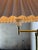 Mid-Century Modern Brass Swing-Arm Floor Lamp With Pleated Shade Danish Mid-Century Modern 1960s For Sale - Image 3 of 11