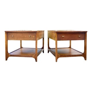 Pair of Mid Century Modern End Tables | 'Brasilia' by Broyhill For Sale