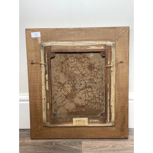 Antique Victorian Oil Portrait Young Lady Dated 1870, English School, Gilt Frame in the Manner Of For Sale - Image 6 of 11