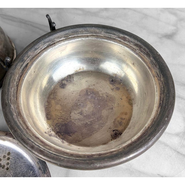 Antique Farmhouse Silverplate Round Domed Cow Butter Dish For Sale - Image 11 of 13