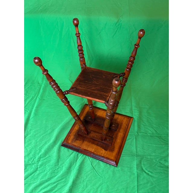 1800s Austrian Made Plant Stand Parlor Table. Antique and Masterfully Restored by Legacy and Lacquer. For Sale - Image 6 of 9