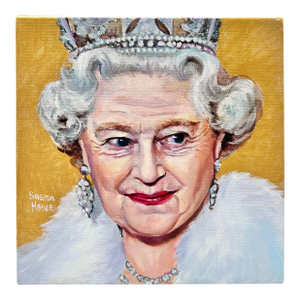 Original Queen Elizabeth II Portrait Painting by Susan Howe