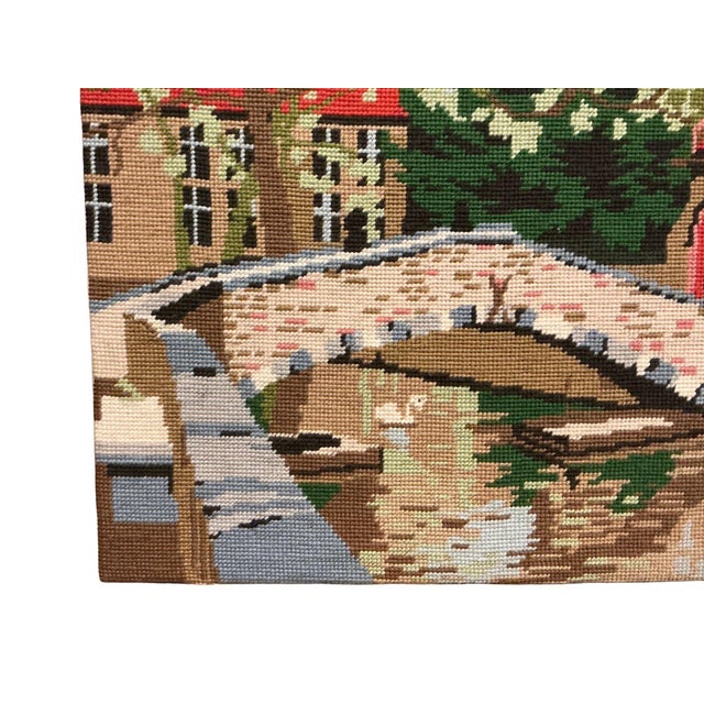 Traditional 1970s Bruges Swans in Needlepoint For Sale - Image 3 of 5