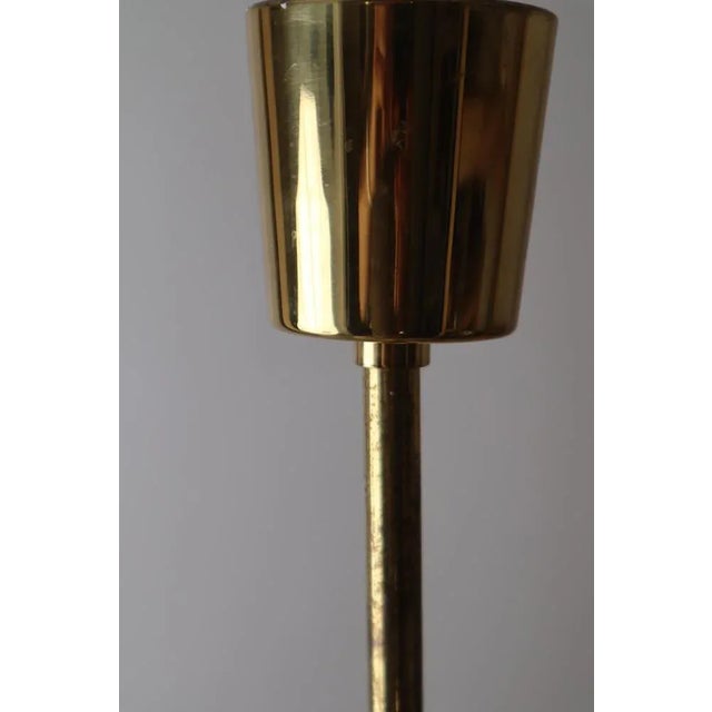Metal Space Age Sputnik Pendant Light in Brass, 1960s For Sale - Image 7 of 8