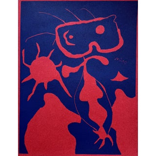 Joan Miro, Boy with Red Sun, Original Linocut For Sale