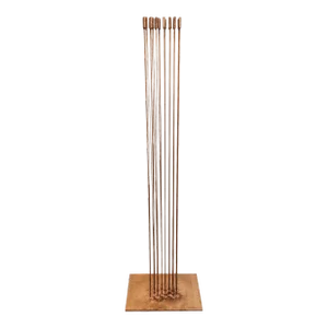 Large Bertoia Studios 32-Rod 'Sounding Chess / B-2466' Copper & Brass Sculpture
