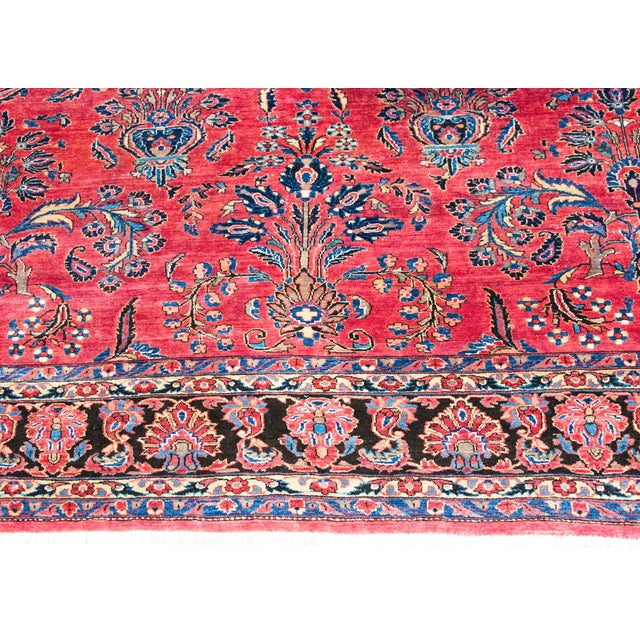 Early 20th Century Persian Sarouk Rug For Sale In Chicago - Image 6 of 15