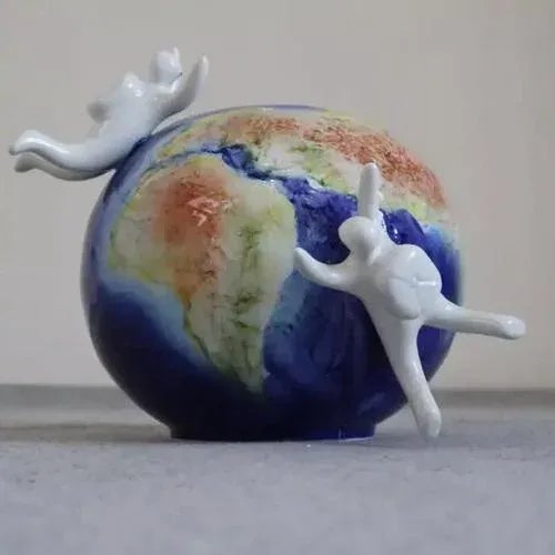 Modern Porcelain Vase For Sale - Image 4 of 9