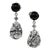 AJD Sophisticated Black and White Earrings - 2 Pieces For Sale