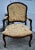 Vintage Carved French Style Bergere Type Chair For Sale - Image 11 of 12