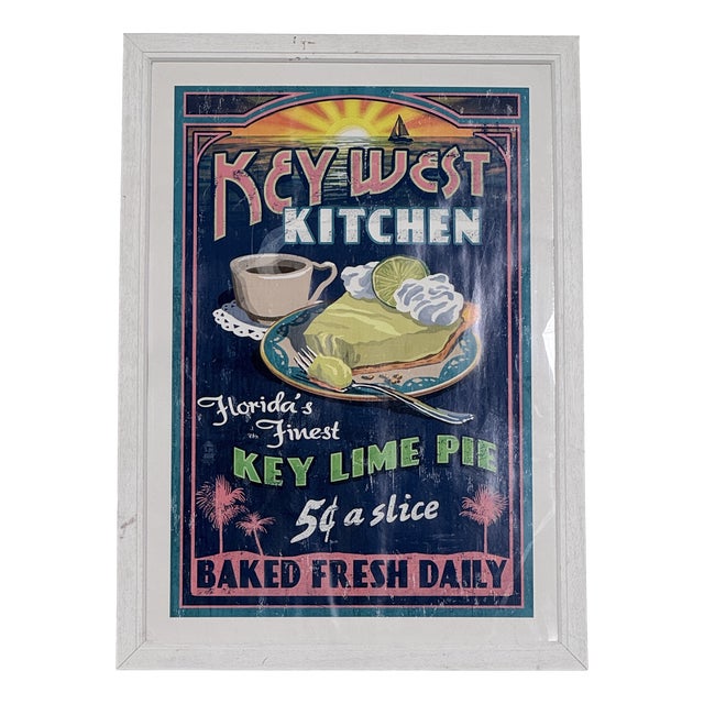 Key West Kitchen Paper Poster, 1980s For Sale