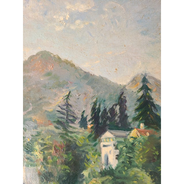 Saul Kovner 1940s Oil Painting Los Angeles Cityscape Hollywood Hills Wpa For Sale In Los Angeles - Image 6 of 18