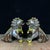1960s Vintage Pair of Chinese Gilt Bronze Guardian Lions (Foo Dogs) For Sale - Image 5 of 10