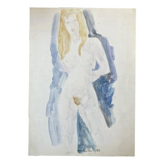 Alain Bonnefoit, Joséphine, 1969, Watercolor Drawing For Sale