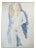 Alain Bonnefoit, Joséphine, 1969, Watercolor Drawing For Sale