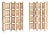 Scandinavian Modern Screens or Room Dividers in Stained Beechwood, 1940s, Set of 2 For Sale
