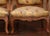 Early 20th Century Pair of Early 20th Century French Louis XV Walnut Fauteuils With Scalamandré For Sale - Image 5 of 10