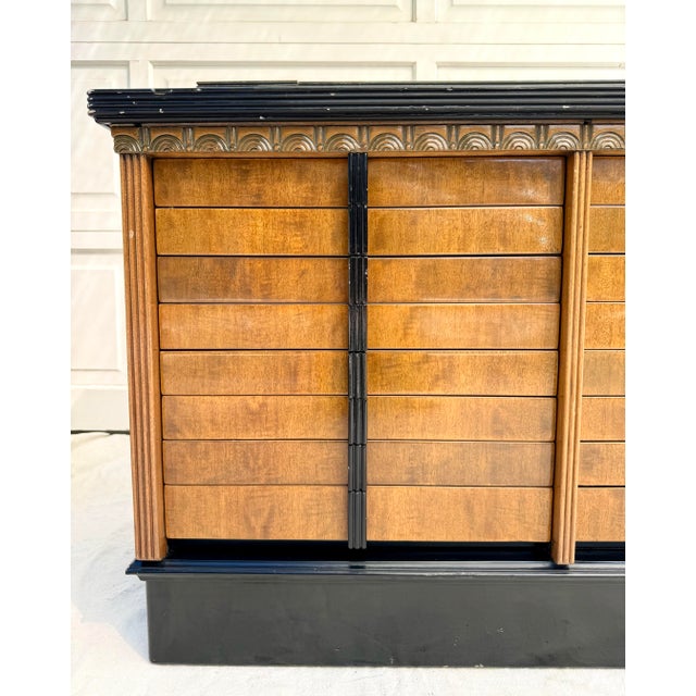 Art Deco Vintage Art Deco American Cabinet Co. Steel Office Cabinet With Porcelain Enamel Top For Sale - Image 3 of 18