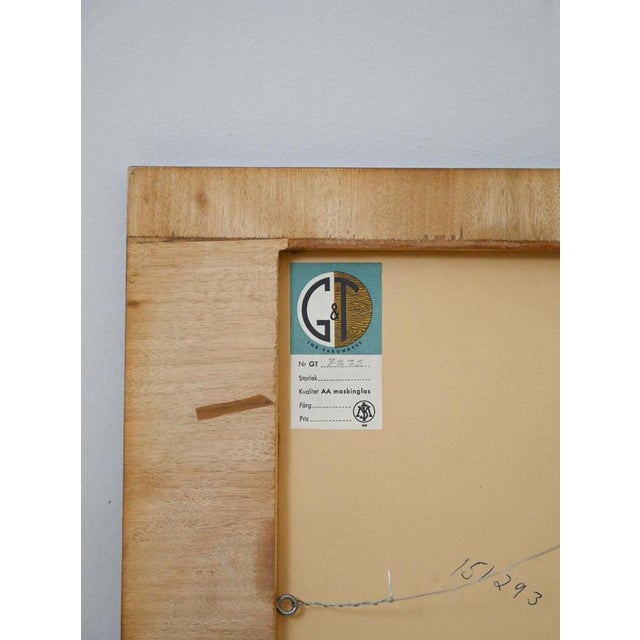 Danish Wall Mirror from G & T., Denmark, 1960s For Sale - Image 3 of 6