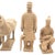 Vintage Lintong Museum Terracotta Warriors 5 Piece Boxed Replica Set 12" For Sale - Image 12 of 18
