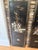Vintage Chinese Black Lacquer 4-Panel Folding Screen Room Divider - Soapstone & Mother-of-Pearl Inlay For Sale - Image 10 of 18